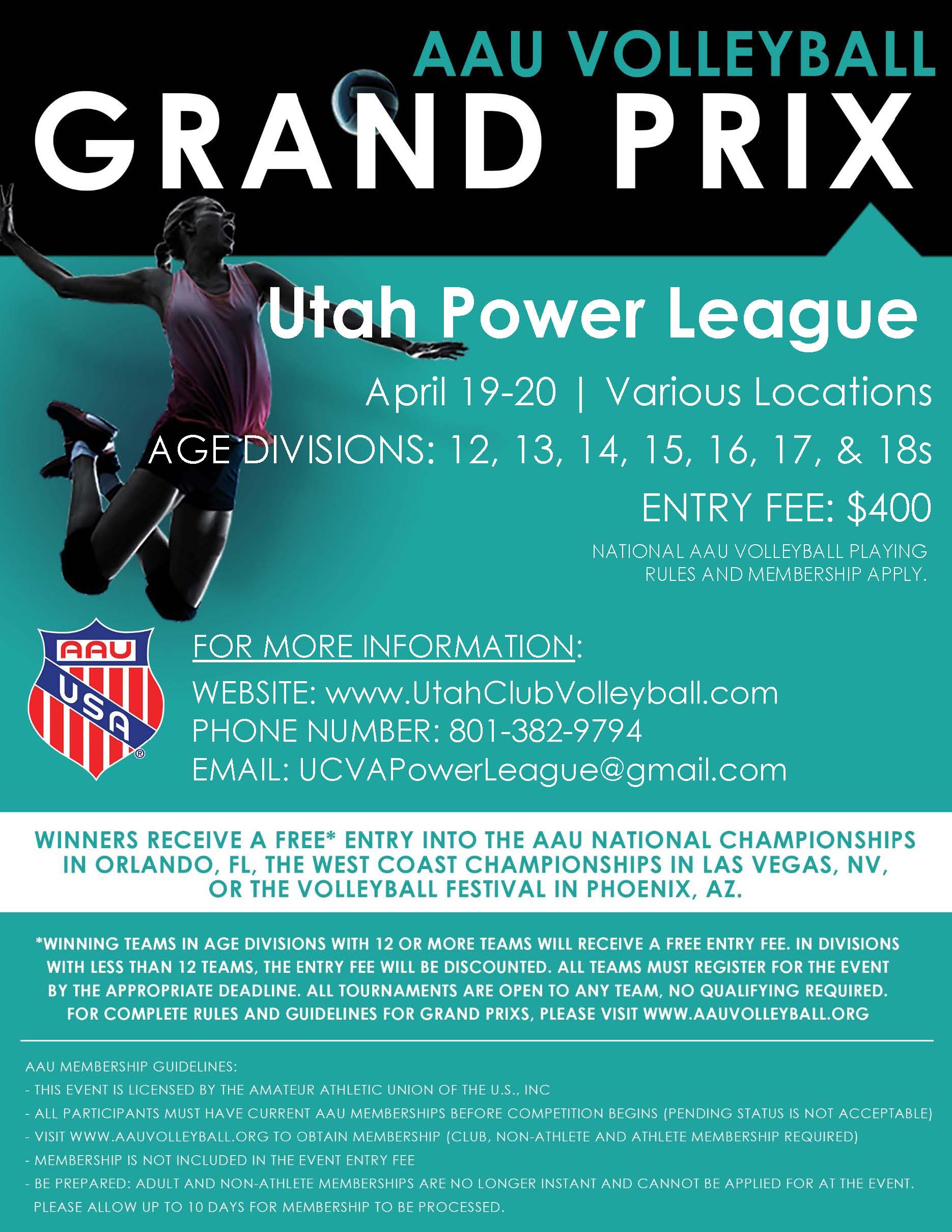 2019 Aau Volleyball Super Regional Grand Prix Tournaments