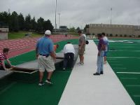 Universitys Don't have enough long jump areas, therefore we built one