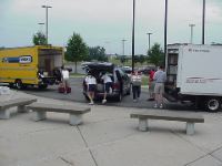 Start of the Games begin with Monday Morning Set up for the AAU Junior Olympic Games in Detroit