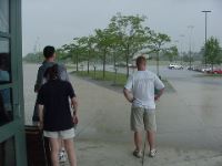 The Tables were late and then the rain came